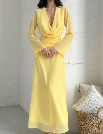 Rochie maxi Shein, galben