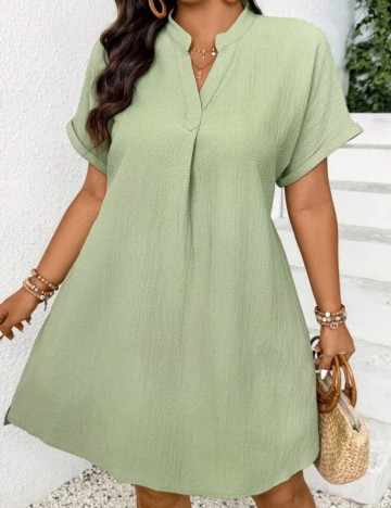 Rochie mini Shein Curve+, verde