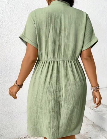 Rochie mini Shein Curve+, verde
