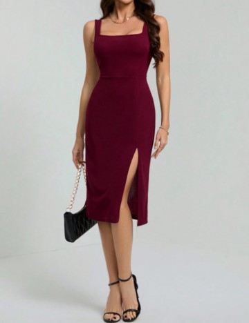 Rochie midi Shein, vișiniu