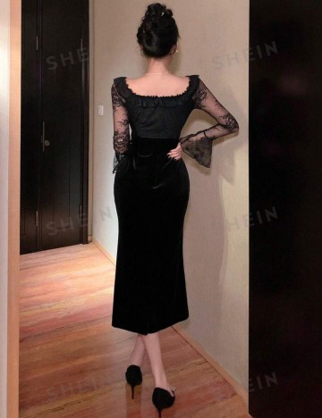 Rochie midi DAZY by Shein, negru