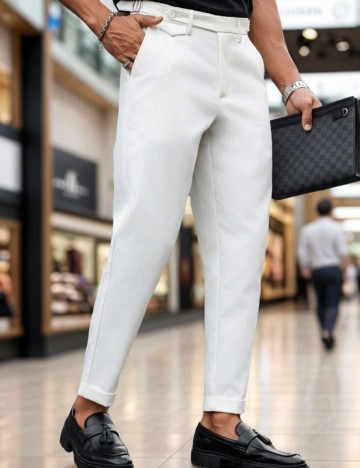 Pantaloni Shein, alb