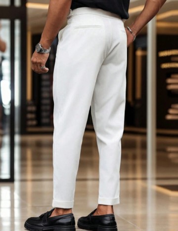 Pantaloni Shein, alb