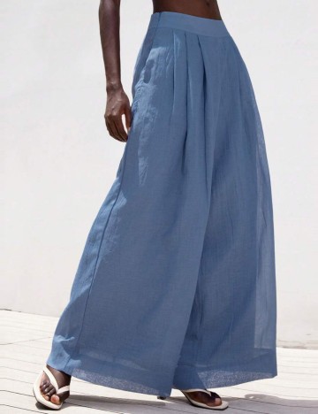 Pantaloni Shein, albastru