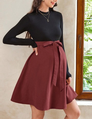 Rochie mini Shein Curve+, mix culori