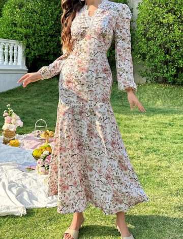 Rochie maxi Shein, mix culori