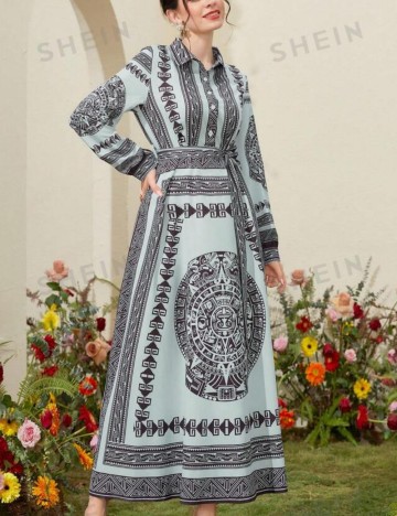 Rochie maxi Shein, mix culori