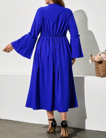 Rochie midi Shein Curve+, albastru