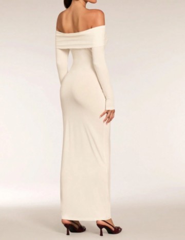 Rochie maxi Shein, crem