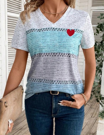 Tricou Shein, mix culori