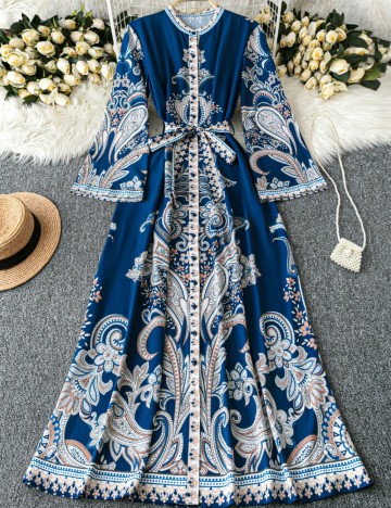 Rochie maxi Shein, albastru