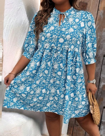 Rochie mini Shein Curve+, mix culori