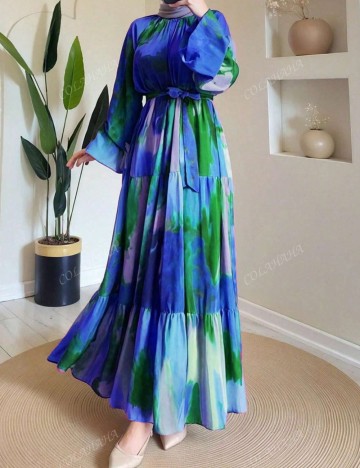 Rochie maxi Shein, mix culori
