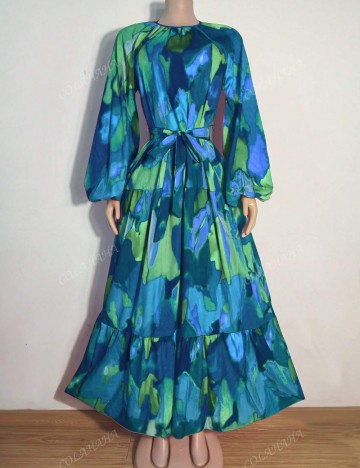 Rochie maxi Shein, mix culori