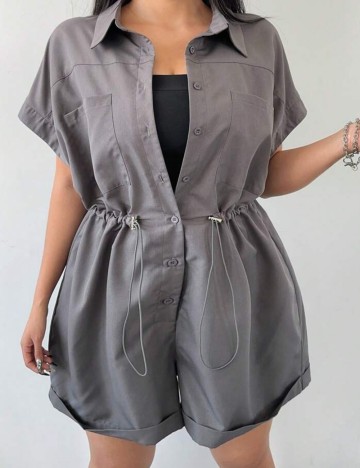 Rochie mini Shein Curve+, gri