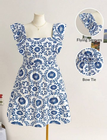 Rochie mini Shein Curve+, mix culori