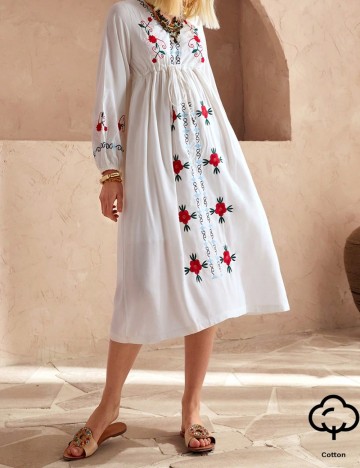Rochie midi Shein, alb