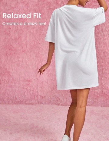 Rochie mini GLOWMODE by Shein, alb