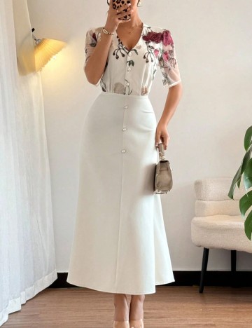 Rochie midi Shein, mix culori