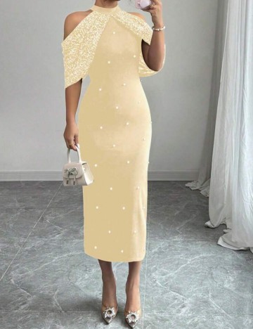 Rochie midi Shein, crem