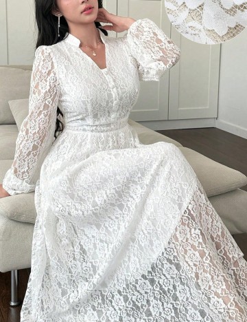 Rochie maxi Shein, alb