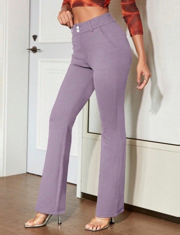 Pantaloni Office Shein, mov