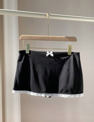 Fustă Pantalon Shein Curve+, negru