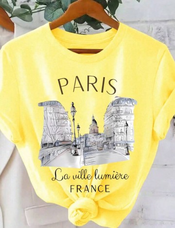 Tricou Shein, galben