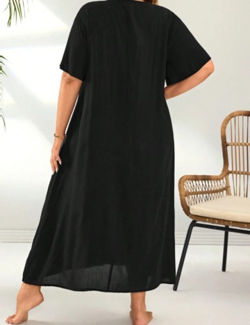 Rochie de plajă Shein Curve+, negru