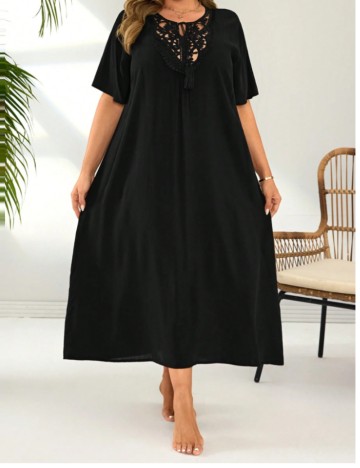 Rochie de plajă Shein Curve+, negru