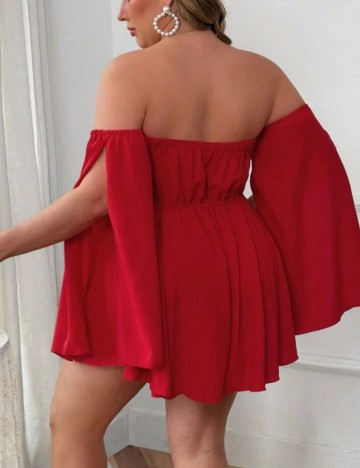 Rochie mini Shein Curve+, roșu