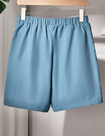 Pantaloni scurți Shein, albastru