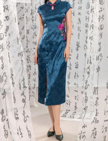 Rochie midi Shein, albastru