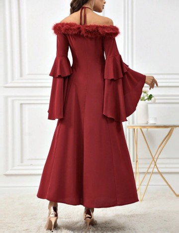 Rochie maxi Shein, vișiniu