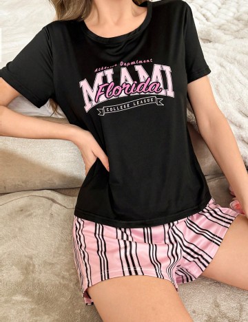 Compleu pijamale Shein, mix culori