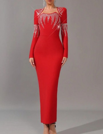 Rochie maxi Shein, roșu