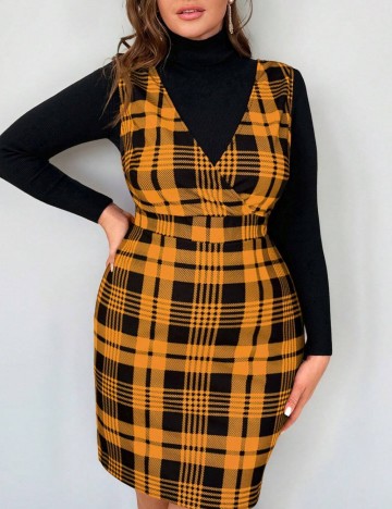 Sarafan Shein Curve+, mix culori