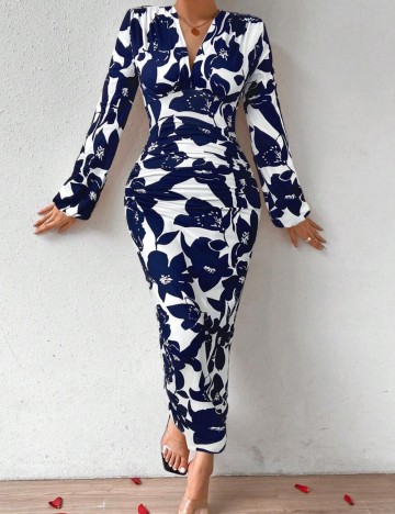 Rochie midi Shein, mix culori