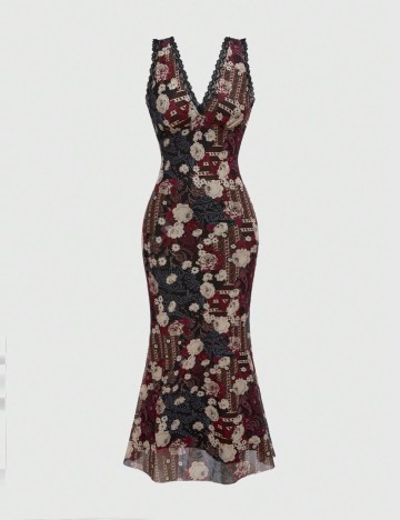 Rochie maxi Romwe by Shein, mix culori