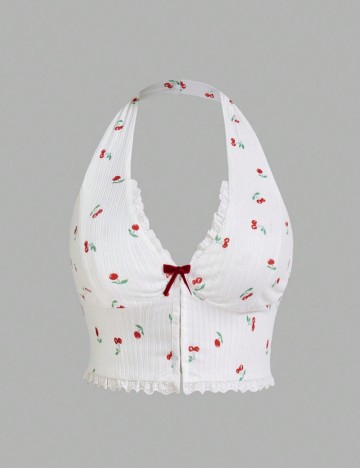 Top Shein Curve+, alb