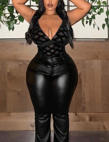 Body Shein Curve+, negru