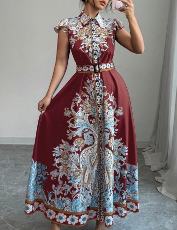 Rochie midi Shein, mix culori