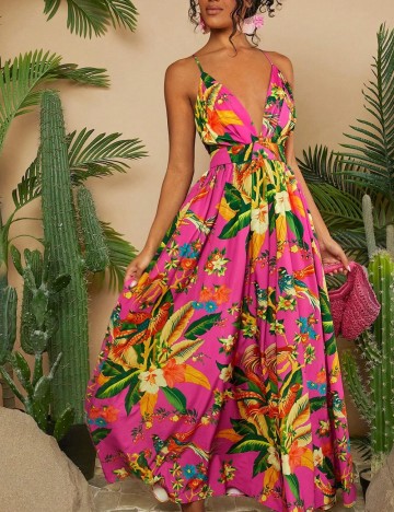 Rochie maxi Shein, roz