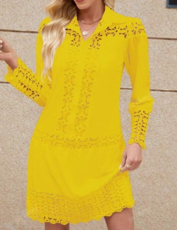 Rochie mini Shein, galben