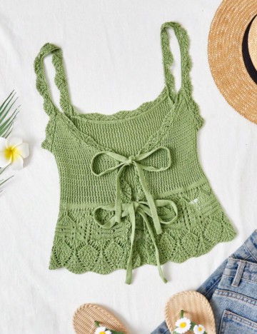 Top Shein, verde