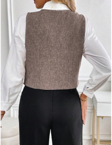 Vestă Emery Rose by Shein, maro