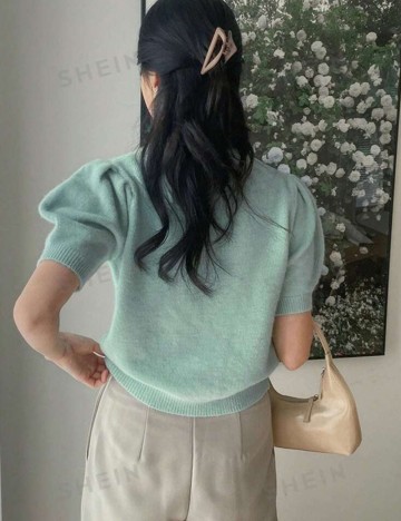 Tricou Shein, turcoaz