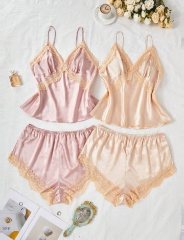 Set pijamale Shein Curve+, mix culori