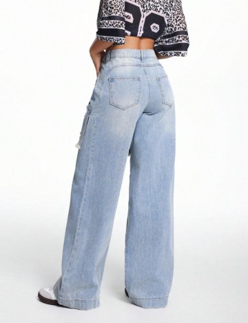 Jeans Shein, albastru