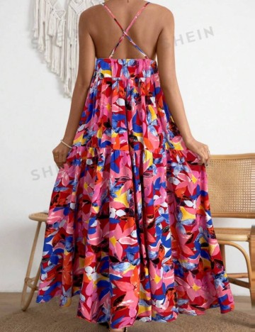 Rochie maxi Shein, mix culori